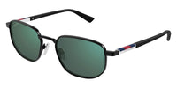 Gucci GG2093S #colour_black with black rubber/blue with green mirror
