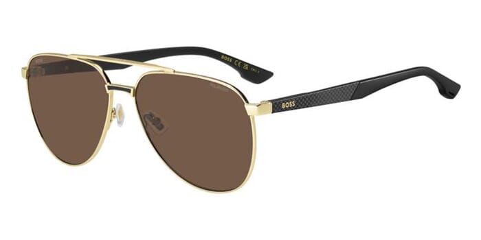 Boss 1914-S#colour_gold-with-matte-black-brown-polarised