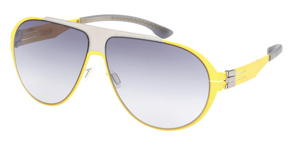 ic! berlin Carson IC0002 #colour_acid yellow pearl mesh/smoke gradient
