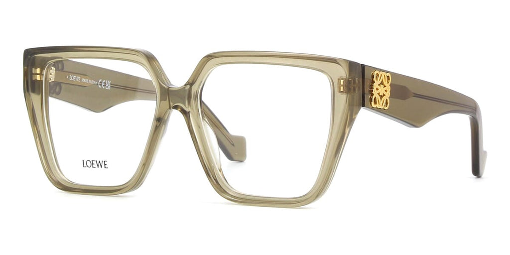 Loewe Chunky Anagram LW50042I#colour_olive-green-crystal