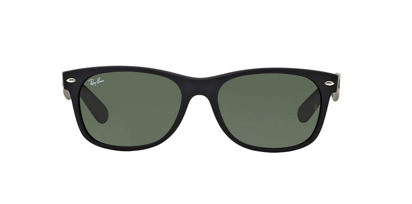 Ray-Ban New Wayfarer RB2132 Matte Black/Green #colour_matte-black-green