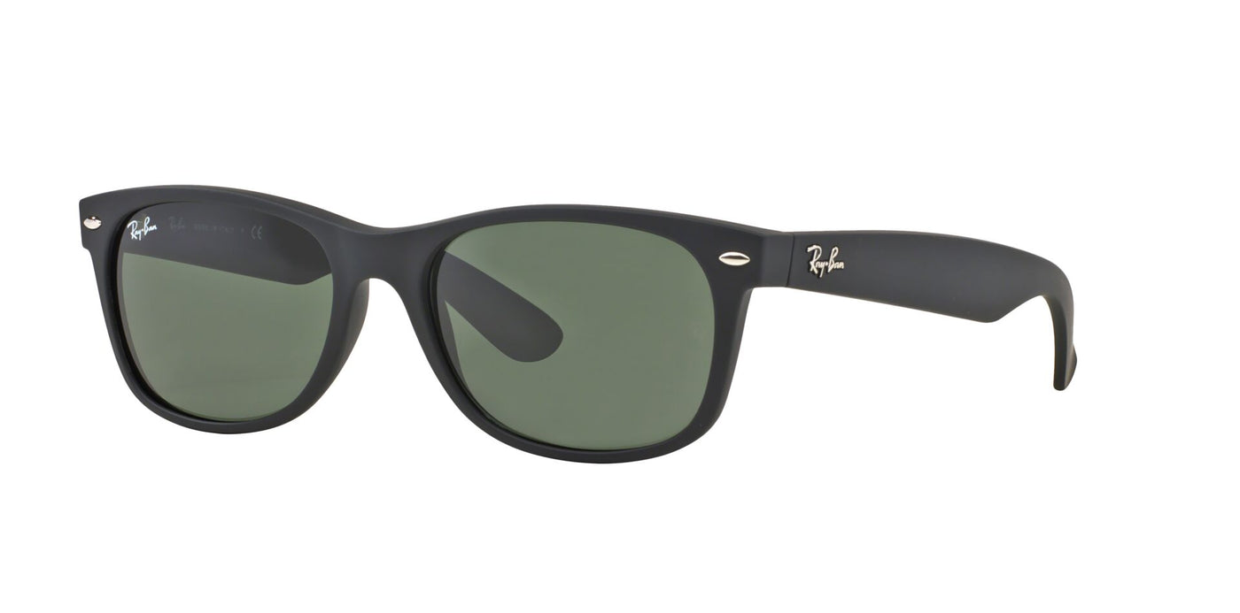 Ray-Ban New Wayfarer RB2132 Matte Black/Green #colour_matte-black-green