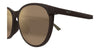 Maui Jim Alahee MJ0600SA #colour_matte solid dark brown/hcl bronze super thin glass