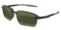 Maui Jim Hookipa Ultra G AF MJ0337SA #colour_matte black/maui ht with flash white mirror