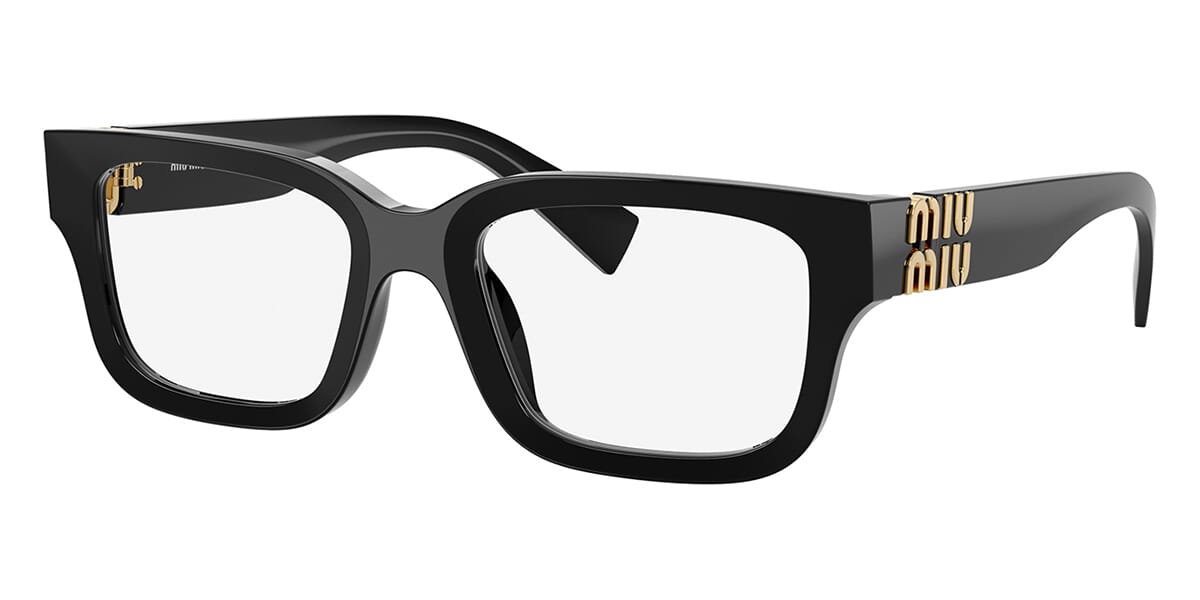 Miu Miu VMU02Y Rectangle Glasses | Fashion Eyewear US
