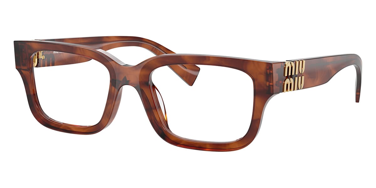 Miu Miu VMU02Y Rectangle Glasses | Fashion Eyewear US