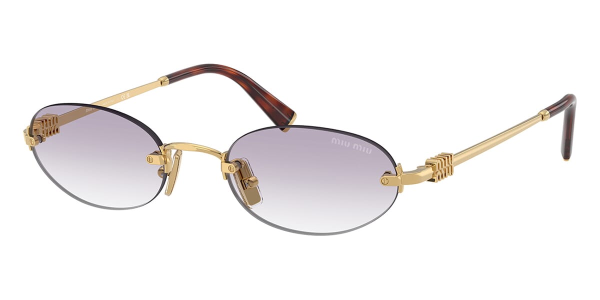 Miu Miu SMU A54 Oval Sunglasses | Fashion Eyewear US