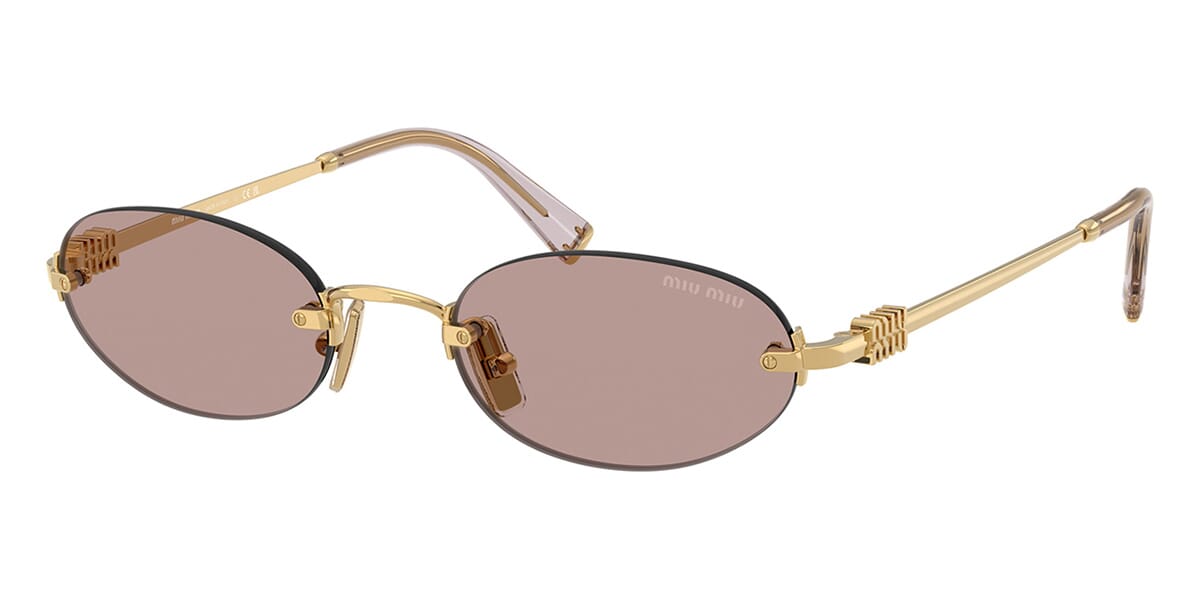 Miu Miu SMU A54 Oval Sunglasses | Fashion Eyewear US