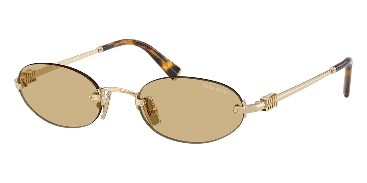 Miu Miu SMU A54 Oval Sunglasses | Fashion Eyewear