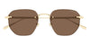 Montblanc MB0405S #colour_shiny gold/brown with light mirror