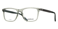 Montblanc MB0251O #colour_grey crystal with carbon and green rubber