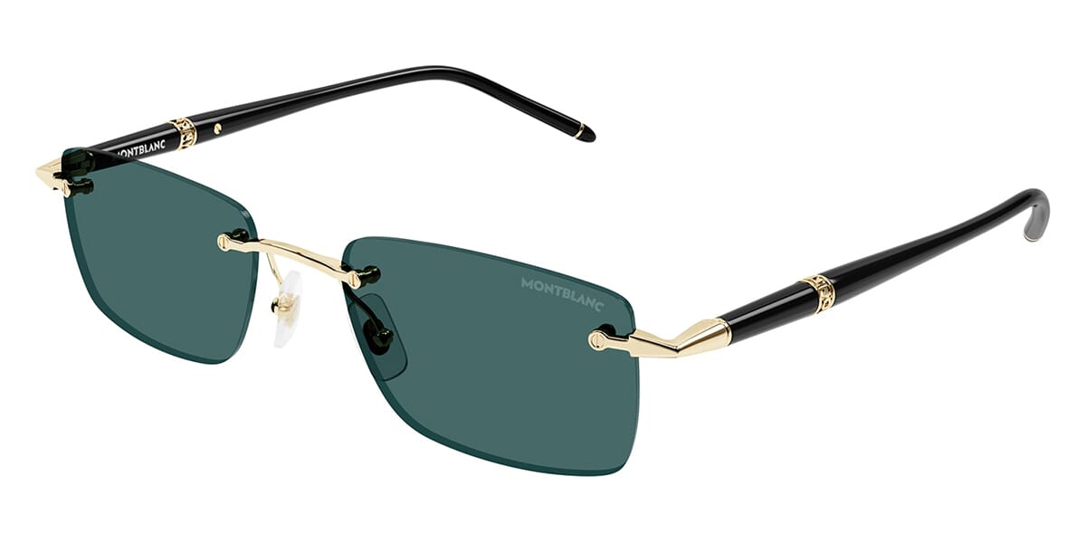 Montblanc MB0344S Rectangle Sunglasses | Fashion Eyewear US display picture 2