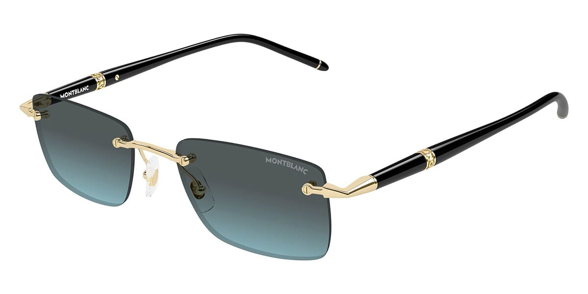 Montblanc MB0344S Rectangle Sunglasses | Fashion Eyewear US display picture 2