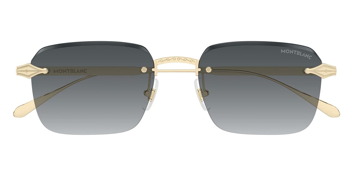 Montblanc 51MM Solid Lens Square Sunglasses designer sunglasses NWT never worn MB0258SA Sunglasses - Montblanc Authorized Retailer  main image 2