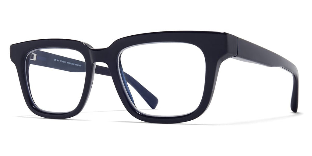 Mykita Acetate Bold Lamin C154 #colour_dark milky indigo with silver detail