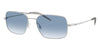 Oliver Peoples Victory II OV1373S #colour_silver/ocean blue to clear gradient