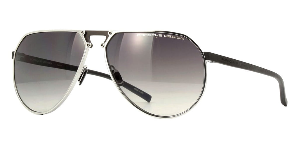 Porsche DeP8938 #colour_silver and matte black/grey gradient with light mirror