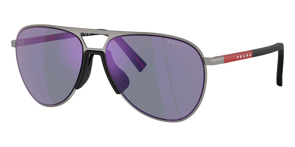 Prada Linea Rossa SPS53ZS #colour_gunmetal/dark blue mirror violet