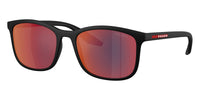 Prada Linea Rossa SPSA08S #colour_matte black/dark grey with blue and red flash mirror