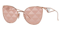 Prada SPR50Z #colour_pink gold/pink tampo with silver mirror triangles