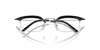 Prada SPRB50 #colour_black and silver/clear blue light filter