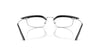 Prada SPRB50 #colour_black and silver/clear blue light filter