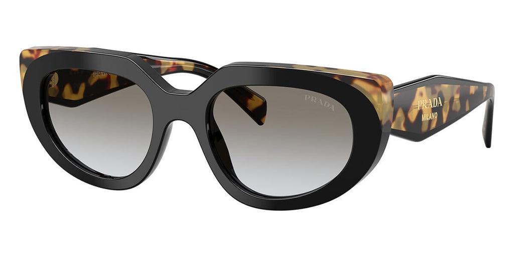 Prada SPRD02S #colour_black and medium tortoise/grey gradient