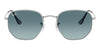 Ray-Ban Hexagonal RB3548N#colour_silver-blue-to-grey-gradient