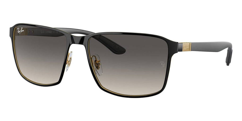 Ray-Ban RB3721 #colour_black on gold/grey gradient