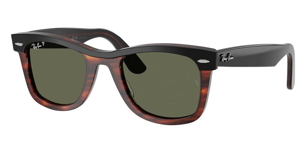 Ray-Ban Wayfarer RB2240 #colour_black on havana/green polarised