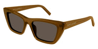 Saint Laurent SL 276 Sun #colour_shiny brown/brown with light mirror