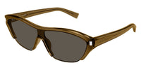 Saint Laurent SL 704 #colour_shiny crystal cognac brown/brown