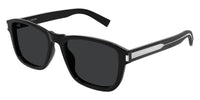 Saint Laurent SL 710 #colour_shiny black crystal/grey with light mirror