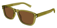 Saint Laurent SL 710 #colour_shiny olive green/brown with light mirror