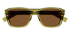 Saint Laurent SL 710 #colour_shiny olive green/brown with light mirror