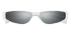 Saint Laurent SL 739 #colour_shiny silver/grey with silver flash mirror