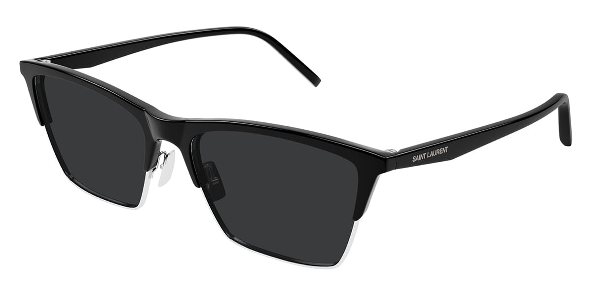 Saint Laurent Black and White Sunglasses with Dark Lenses Saint Laurent SL 872 ERIN Sunglasses 003 Havana Grey - eye  main image 2