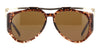 Saint Laurent SL M137 #colour_shiny brown spotted havana and gold/brown with light mirror