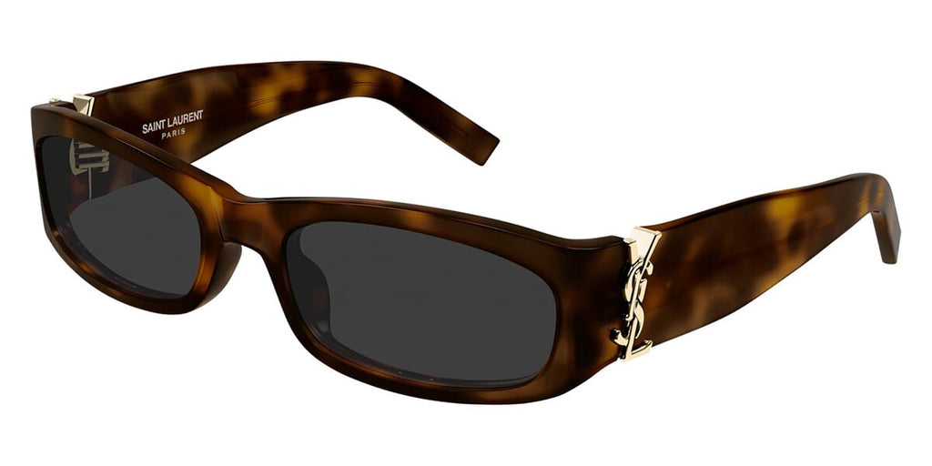 Saint Laurent SL M153/F #colour_shiny light havana/grey with light mirror