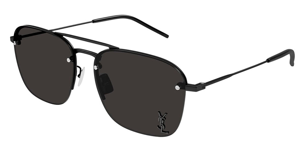 Saint Laurent SL 309 M #colour_matte black/grey with light mirror