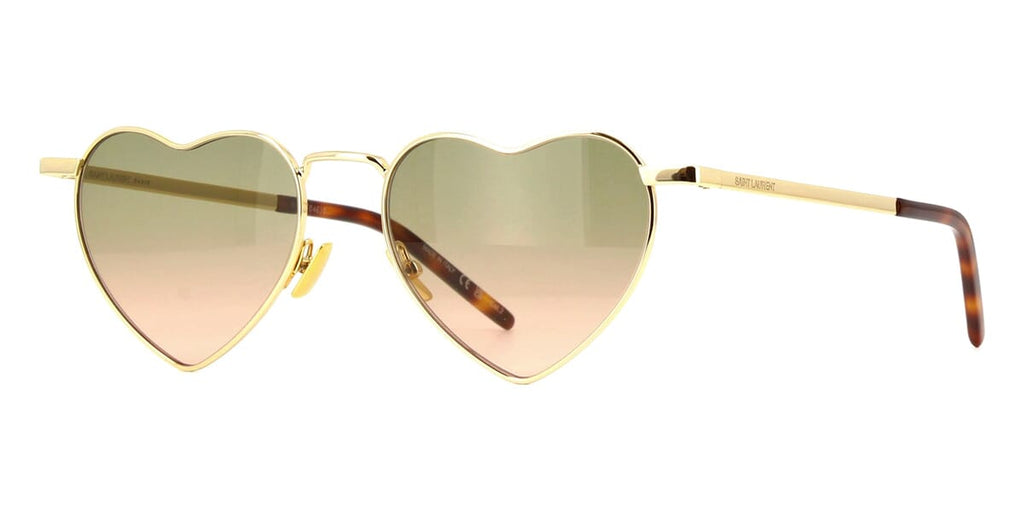 Saint Laurent SL 301 #colour_shiny gold/grey to pink gradient