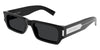Saint Laurent SL 660 #colour_black with silver/grey