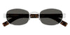 Saint Laurent SL 706 #colour_shiny silver and havana/grey with light mirror