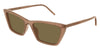 Saint Laurent SL 737 Sun #colour_shiny brown crystal/brown with light mirror