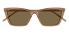 Saint Laurent SL 737 Sun #colour_shiny brown crystal/brown with light mirror