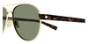 Saint Laurent SL 843 #colour_shiny gold and havana/green with light mirror