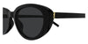 Saint Laurent SL M154/K #colour_shiny black/grey with light mirror