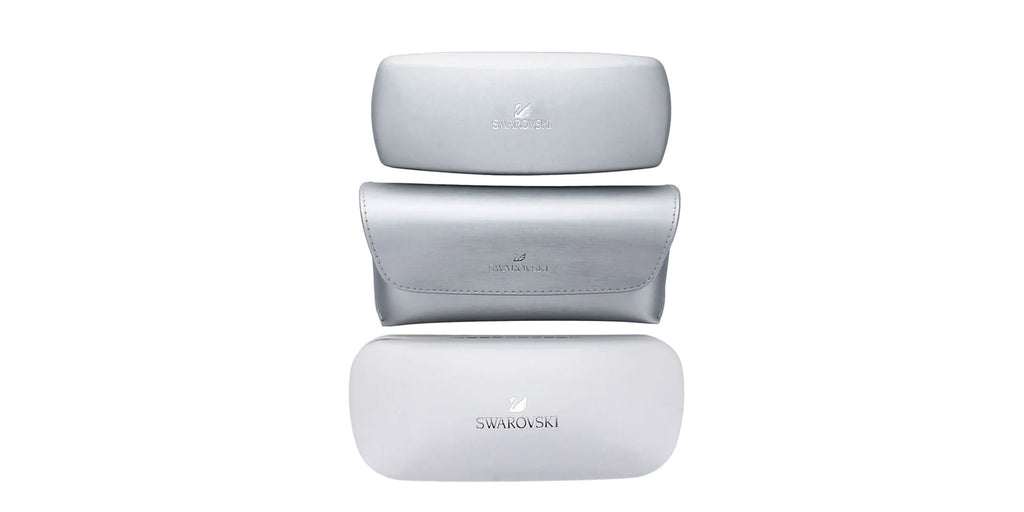 Swarovski Glasses with Silver Case with Logo Swarovski glasses case - Gem main image 4