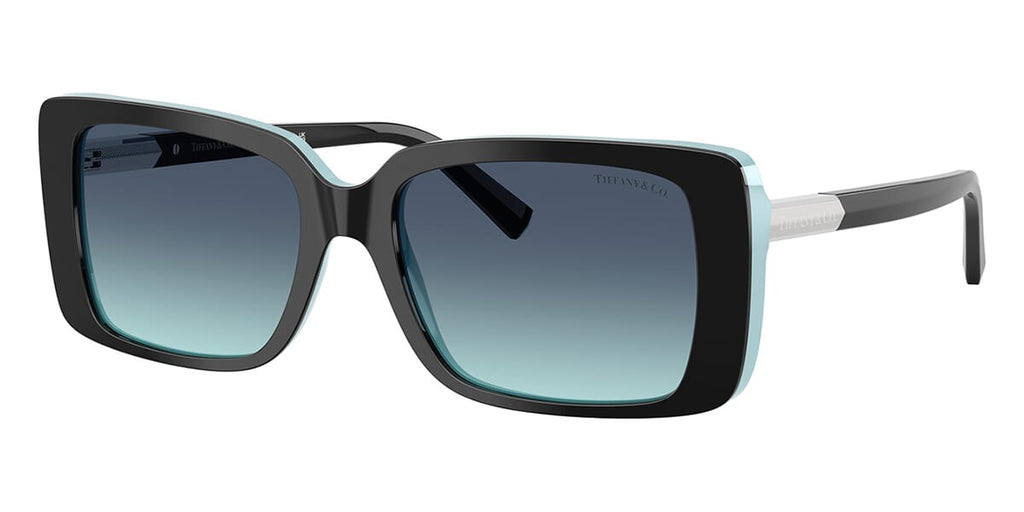 Tiffany TF4249 #colour_black on tiffany blue/azure blue gradient