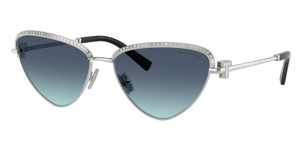 Tiffany TF3107KB #colour_silver gold plated/azure blue gradient